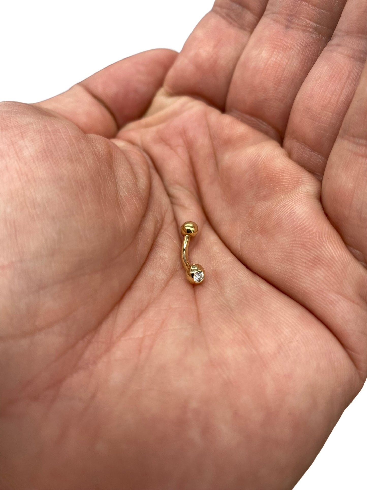 Navelpiercing Kyra - 14k geelgoud