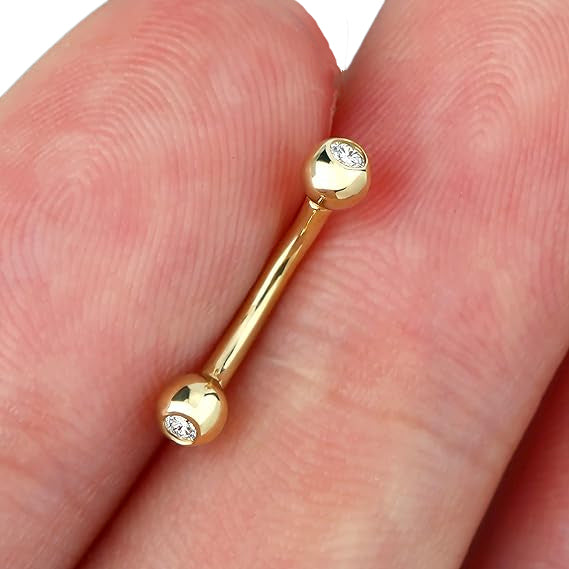 Navelpiercing Kyra - 14k geelgoud