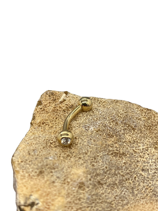 Navelpiercing Kyra - 14k geelgoud