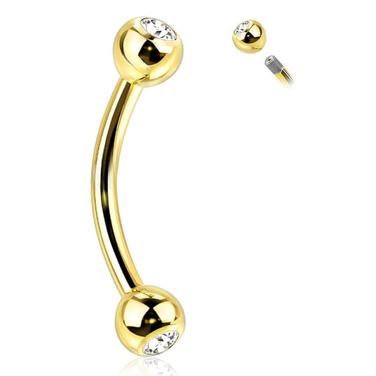 Navelpiercing Kyra - 14k geelgoud